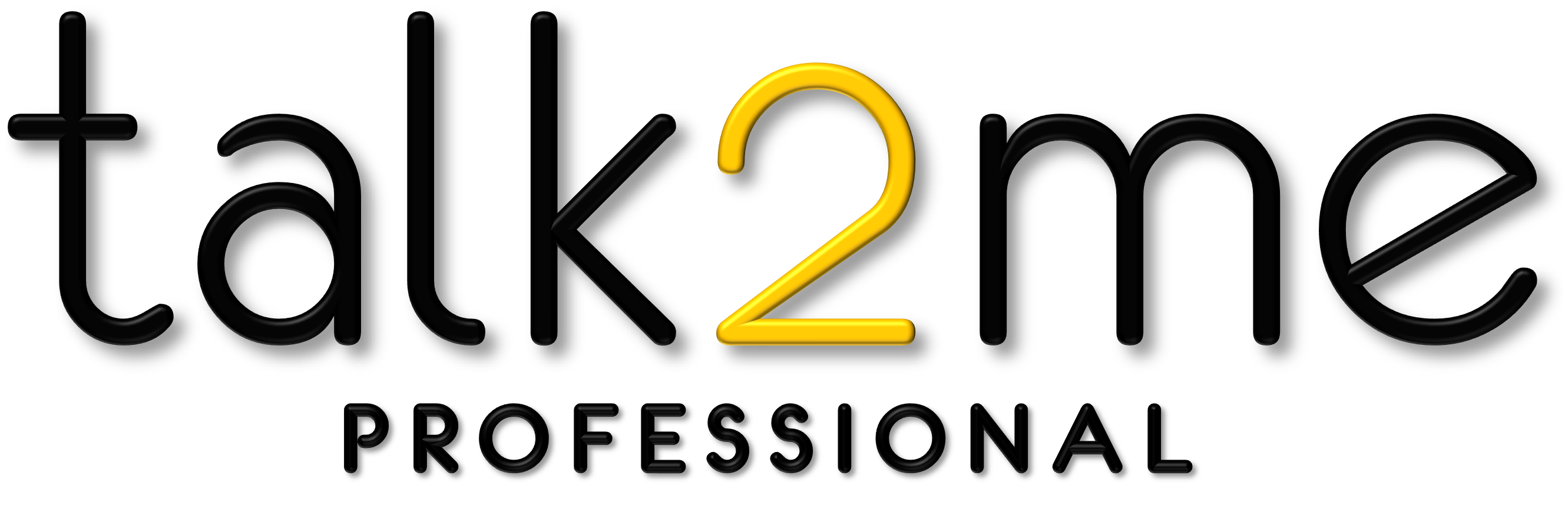 talk2me pro logo balck